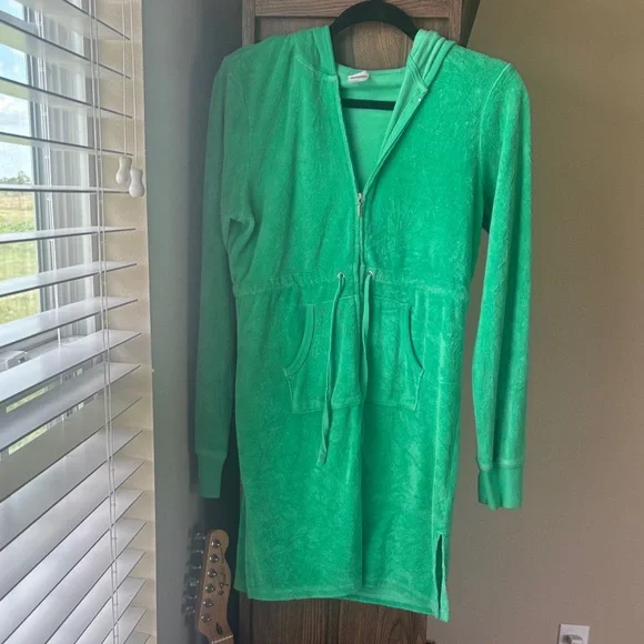 Xhilaration | Dresses | Xhilaration Green Terry Cloth Dress | Poshmark